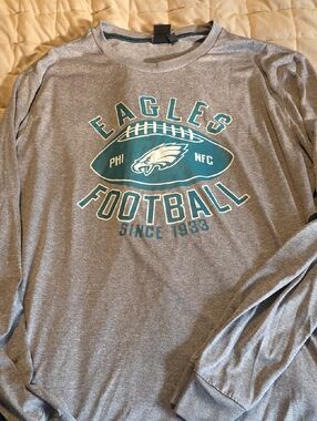 NFL Team Apparel Grey Shirt with Teal Trim